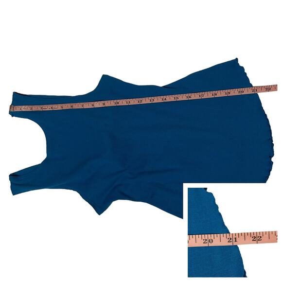 Free People Pfeiffer Twist Back Ribbed Tank - Blue - XS - Picture 6 of 12